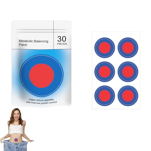 Abnehmpflaster 30 Stück, Slimming Patch für Stoffwechselgleichgewicht, Sanfte Fettverbrenner für Männer und Frauen Alle Körpertypen (Blau 30 Stück)