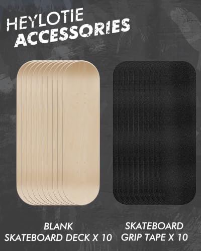 HeyLotie 10 PCS Blank Skateboard Decks