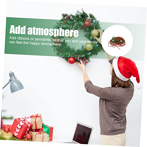 Tubo de nylon flexible para coronas navideñas y manualidades creativas, pack de 4 5