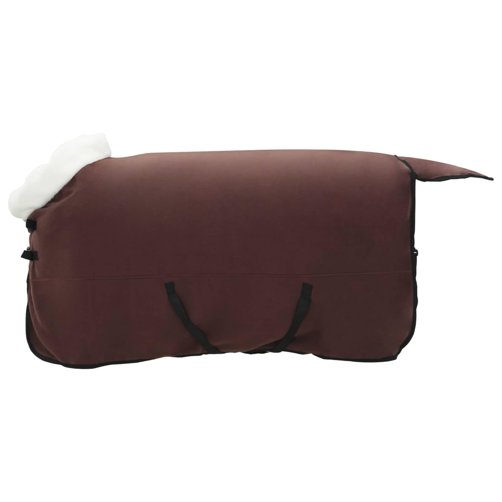 Pferdefleecedecke Dunkelbraun 165 cm Polarfleece für kaltes Wetter mit abnehmbarem Bezug, verstellbaren Schnallen und winddichtem Design – warme Pferdedecke für den Winter.