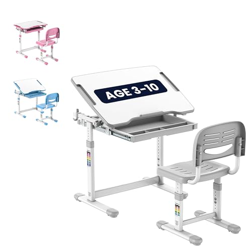 Mount-It! Kids Desk and Chair Set Height Adjustable up to...