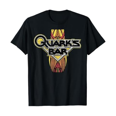 Star Trek: Deep Space Nine Quark's Bar Vintage Logo T-Shirt Cover