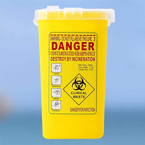 EXCEART-Sharps-Containers-Plastic-Needle-Container-Waste-Box-Disposal-Container-for-Hospital-Home-Clinic-Studio