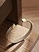 HAQUIL Gold Plated Stainless Steel Fashion Cuff Bracelet Jewelry Gift for Men and Women