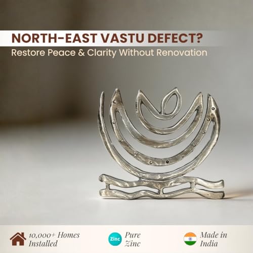 Image of Plus Value Zinc Helix Vastu Remedies for North East Kitchen, Toilet, Bedroom, Overhead Tank Defect or Ishanya Corner Cuts (Set of 3pcs)