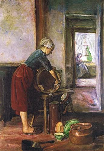 Affiche toile Max Liebermann Der Küche pour sublimer la décoration murale de votre cuisine moderne