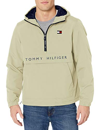 Image of Tommy Hilfiger Adaptive Men's Performance Fleece Lined Hooded Popover Jacket