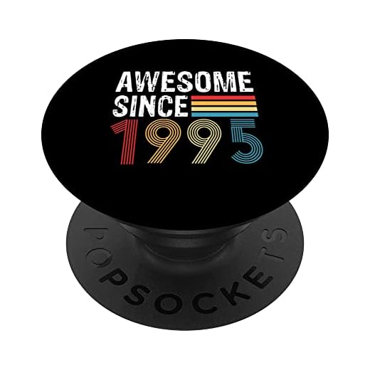 Impresionante Desde 1995 Cumpleaños 1995 Vintage 1995 Año PopSockets PopGrip Intercambiable