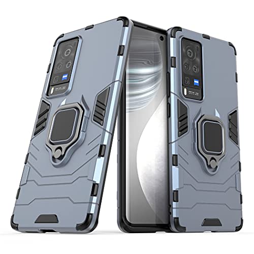 Compatible with VIVO X60 Pro Case, Metal Ring Grip Kickstand ...
