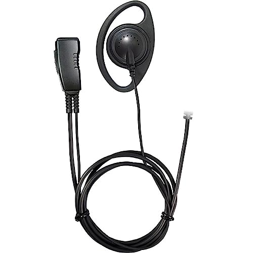 PRYME® LMC-1DR-M8 PRO-Grade Commercial Lapel Mic w/D-Ring Earphone (for MotoTRBO SL300 & 7550 1-Pin Radios)