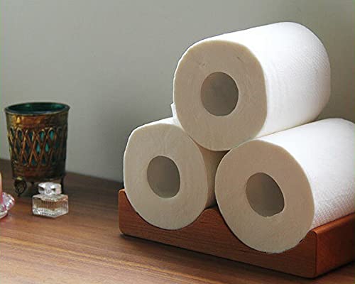Amazon｜トイレットペーパートレイ ウッド トイレットペーパー