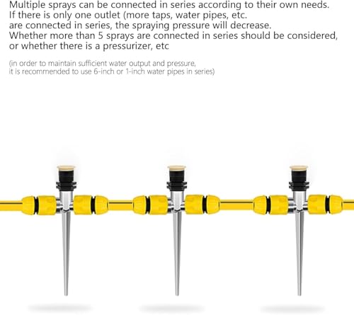 Arroseurs pour jardin avec base métallique réglable 0-360° - 7