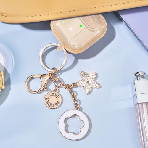 Image of (with Safety Lock) VISOOM 2025 Clear Cases For Airpods iPods 4 Case Cover Women, Bling Airpod iPod 4 Case Soft 4th Gen Air Pods iPods Cases With Keychain for Apple Headphones Airpods4 Generation-Khaki