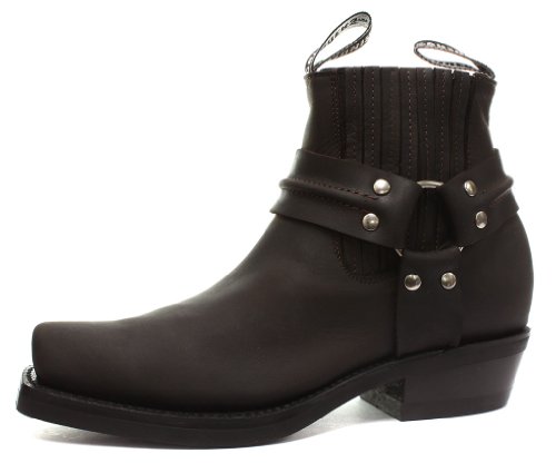 Grinders Renegade Lo Crazy Horse Brown Mens Cowboy Boots