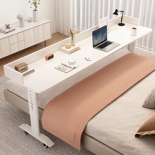 Ordinateur portable sur table de lit avec roulettes à hauteur réglable