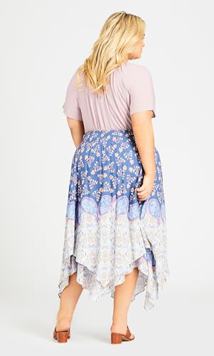 Women's Plus Size Skirt-Nora Hanky Hem4