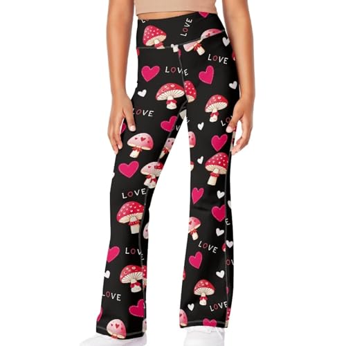 Flare Leggings for Girls 5-12Y High Waisted Bootcut Dance Yoga Pants Soft Stretchy Bell Bottoms Athletic Leggings