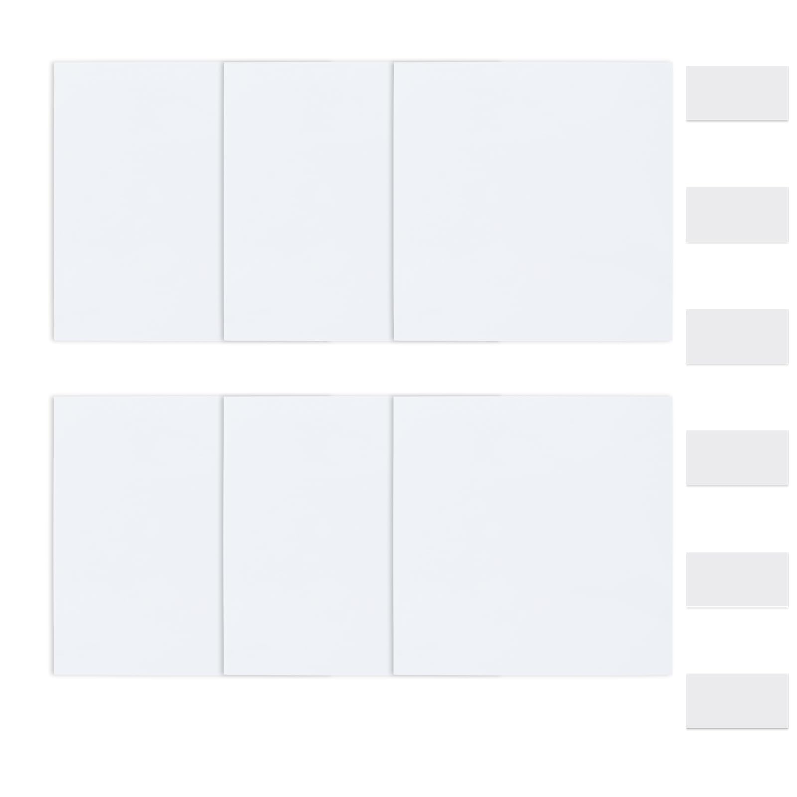 UFURMATE Square Wall Hole Cover Plate, 6Pcs PVC Plastic Ceiling Cover Blank Square Decorative Wall Plate for Holes,Scratches(Pure White,140 * 140mm)
