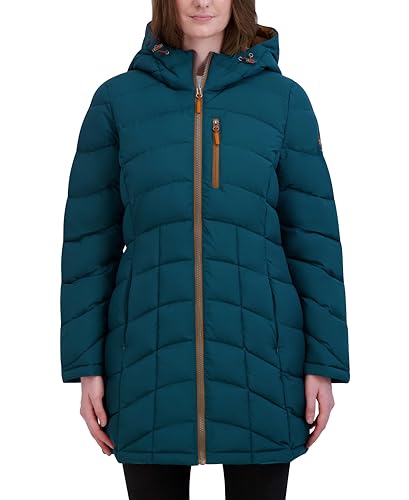 HFX Women's Mid-Weight Puffer Jacket – Water-Resistant, 4-Way Stretch Fabric Insulated Coat