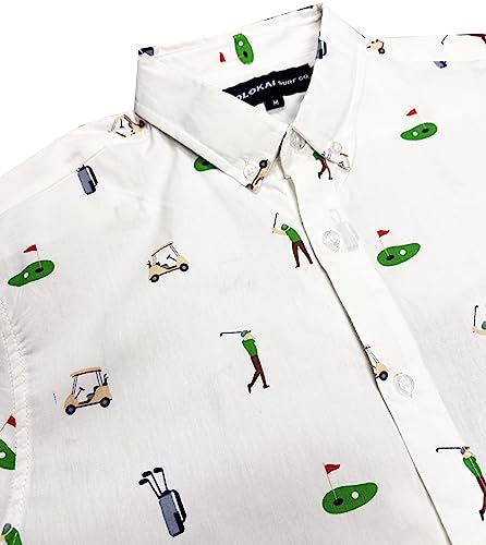 Image of Molokai Surf Button Down Slim Fit Hawaiian Short Sleeve Shirts
