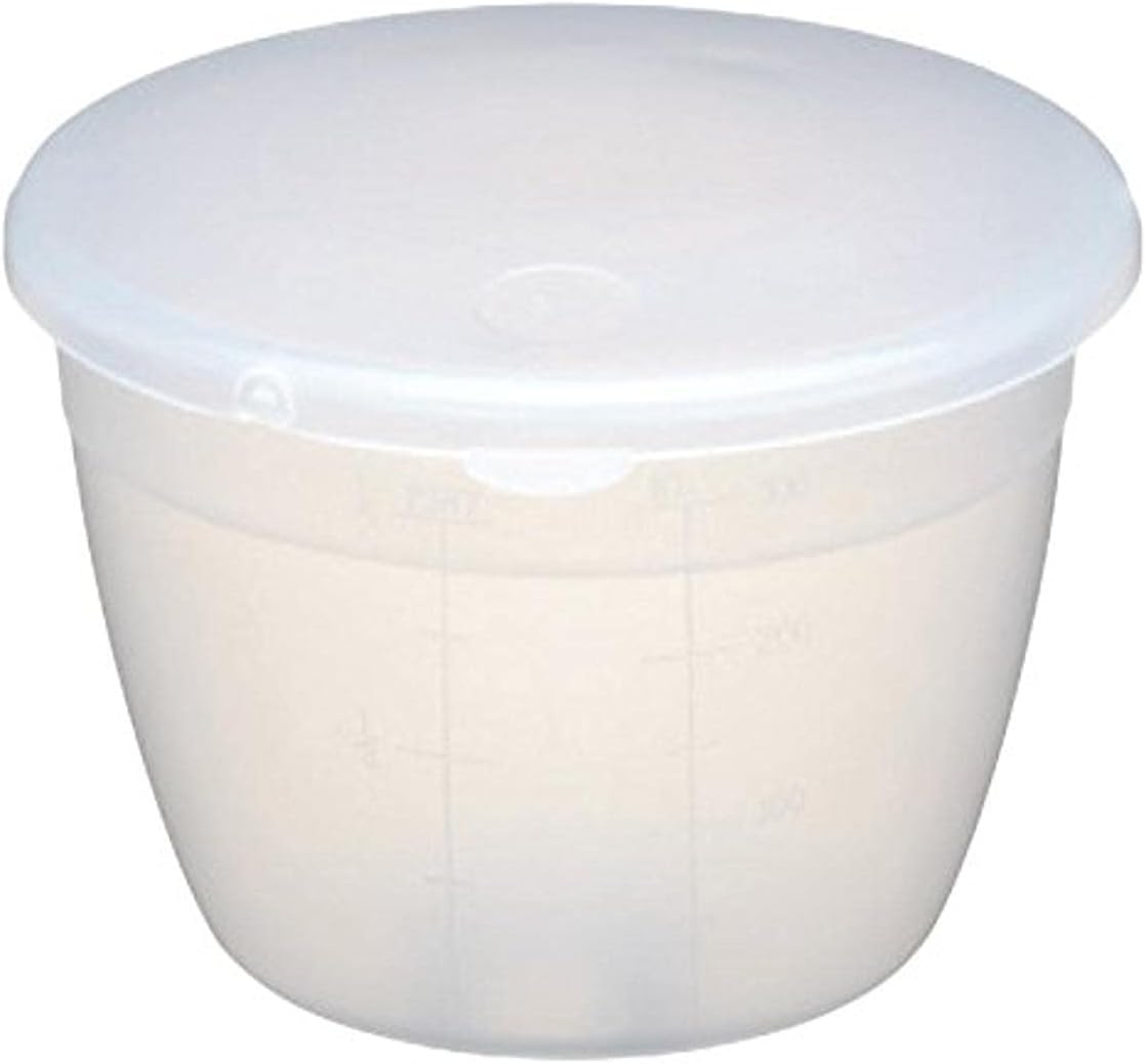KitchenCraft Plastic Pudding Basin with Lid, Small, 275 ml (0.5 Pint