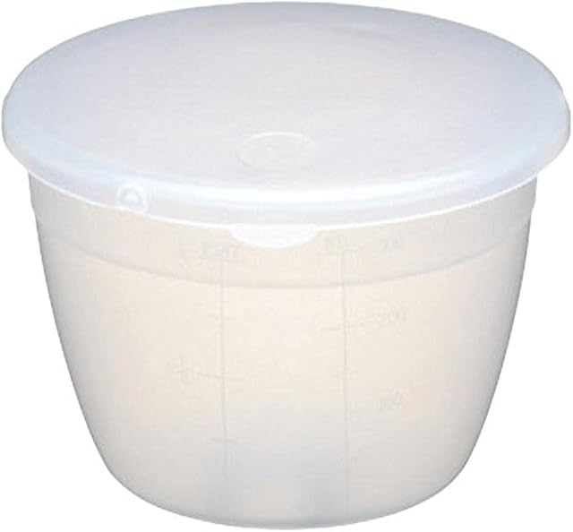 KitchenCraft Plastic Pudding Basin with Lid, Small, 275 ml (0.5 Pint)