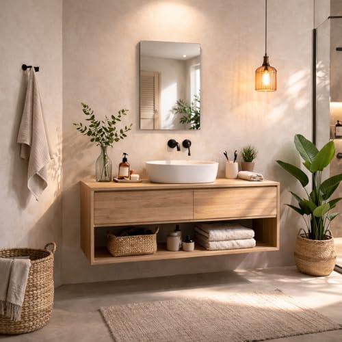 Baikal Miroir de Salle de Bain. Plain 40 x 60 cm