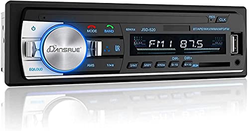 Free Shipping Offer Dansrueus Car Stereo with Bluetooth Universal in-Dash Single Din Car Radio Receiver MP3 Player/USB/SD Card/AUX/FM Radio with Remote Control BK04