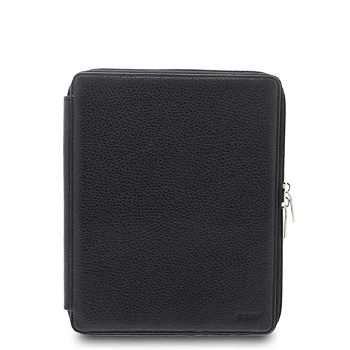 Porte-tablette 10 en cuir véritable GIUDI fabriqué en Italie housse d'exception noir martelé