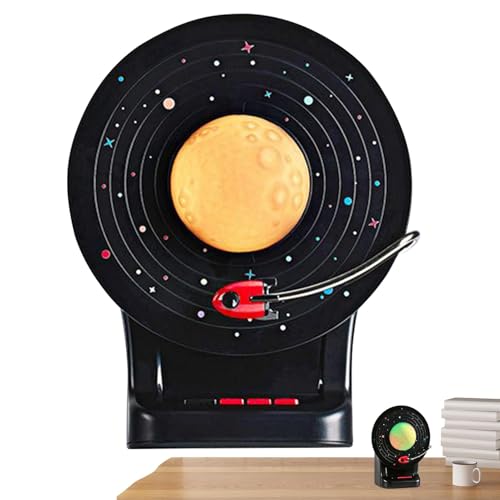 Altavoces inalámbricos para el hogar, altavoz inalámbrico al aire libre,Lámpara de luna del altavoz de reproductor de música de escritorio - Diafragma de bajo, 7 colores de luces ajustables, herramien