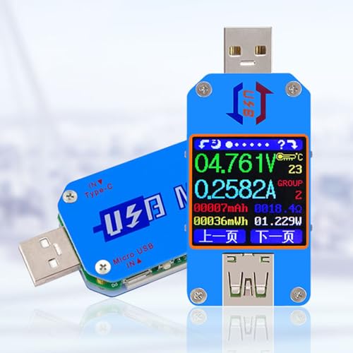 Testeur de puissance USB 2.0 4-24V multimètre numérique avec écran LCD - 4