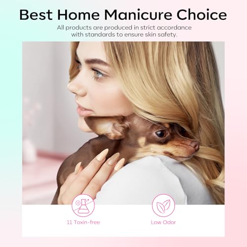 Image of modelones Spring Gel Nail Polish Set, 6 Colors Pastel Glitter Pink Green Blue Purple Gel Polish Chameleon Sparkle Shimmer Shades Soak Off Nail Art DIY Manicure At Home for Women Girl