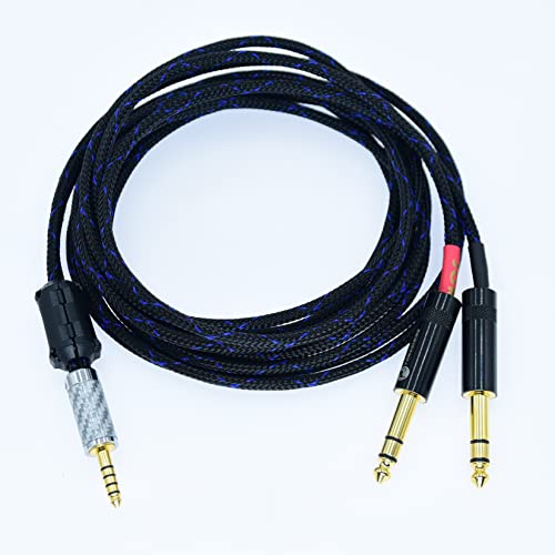Arklove blance 4.4mm Balanced 4.4 to Dual 6.35 mm TRS Jack 6.5 0.75m miniatura 1