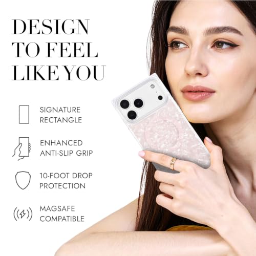 Image of COCOMII Rectangle for iPhone 18 Pro /17 Pro Case, Pink Opal