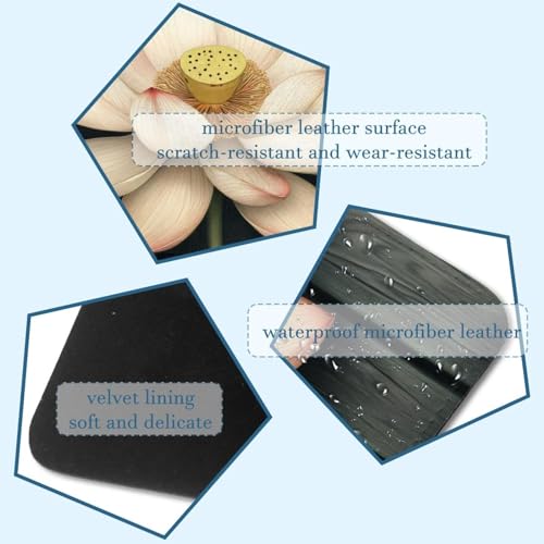 Funda para ordenador portátil de terciopelo holandés Lotus de alta gama para 13.8 pulgadas 3
