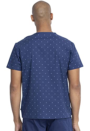 Image of Dickies EDS Signature Scrubs for Women and Scrubs for Men, Unisex One Pocket V-Neck Top in Soft Brushed Poplin 83706