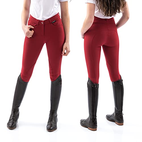 Culotte d'équitation extensible Whitaker Sawley avec bas lycra anti-frottement