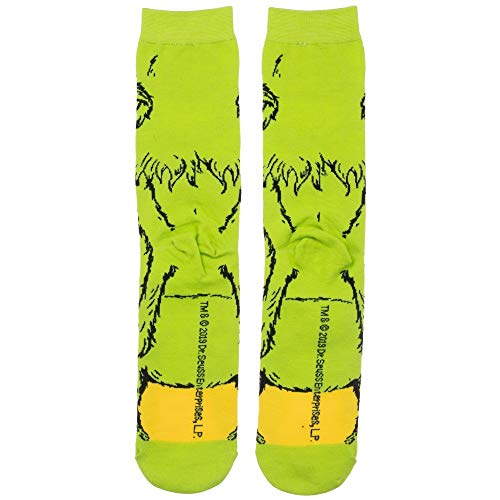Meias de cano médio do personagem Grinch Animigos, Multi, 10