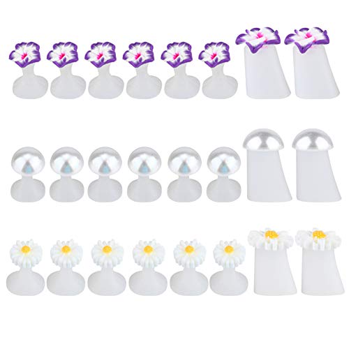 PartyKindom Nail Polish Toe Separators 24 Pack Silicone Toe Spacer for Pedicure Set