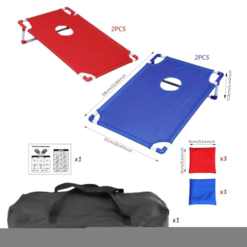 Jeu cornhole de plage et camping, set complet de loisir portable pour été