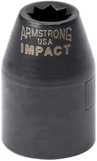 Armstrong 46-322 3/8-Inch Drive 12 Point Impact Socket, 22mm