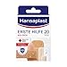 Produktbild Hansaplast Erste Hilfe Pflaster Mix (20 Strips), Pflaster Set in verschiedenen Größen ideal für unterwegs, Wundpflaster mit Bacteria Shield