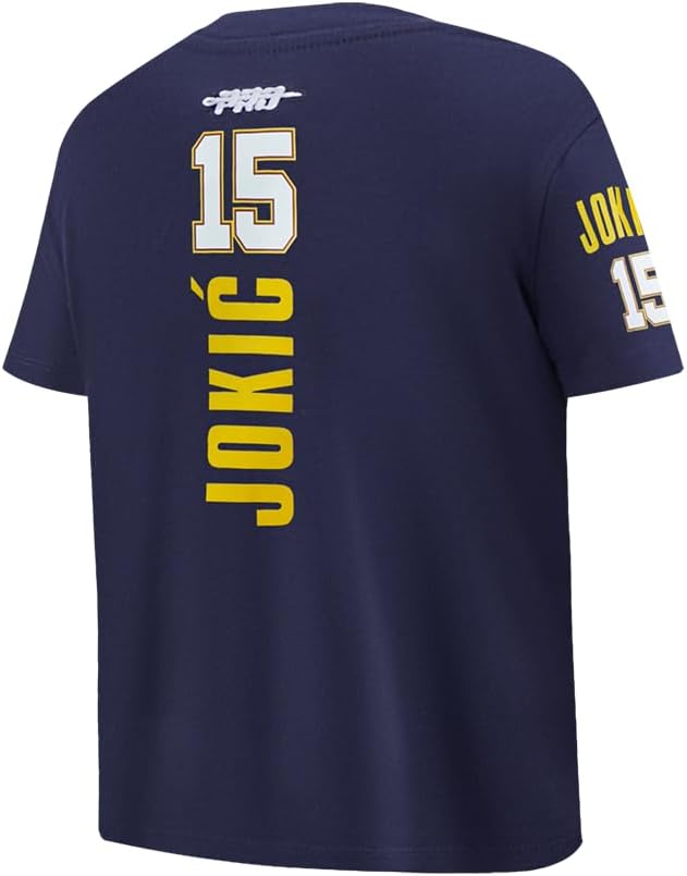 Pro Standard NBA Boys Big Boys NBA Denver Nuggets Classic Player Cotton Short Sleeve Tee - Image 5