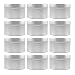 8-Ounce Round Metal Tins (12-Pack); For Candles, Arts & Crafts, Storage & More
