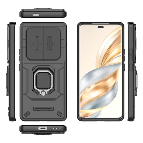 Coque Honor X60 Pro 5G étui de protection durable avec cache objectif coulissant
