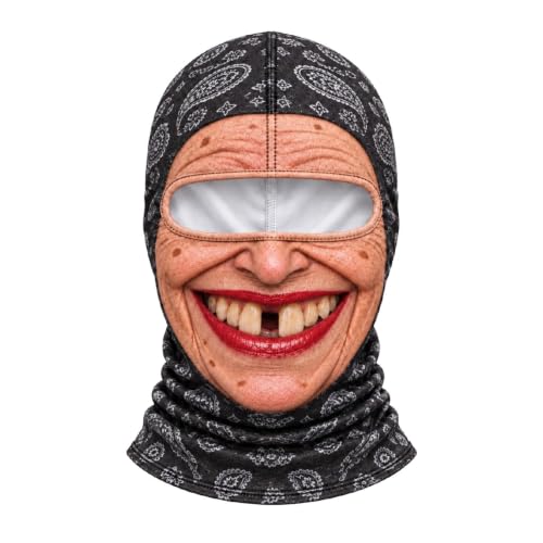 Funny Ski Mask Realistic Full Face Balaclava Old Man Ski Mask - image 1