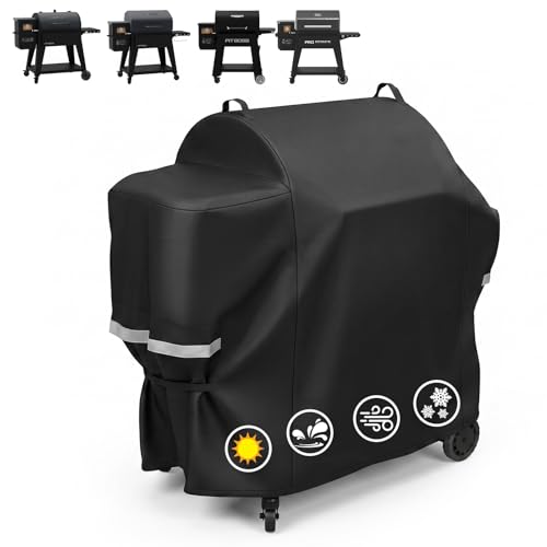 Image of Utheer 600D Waterproof Grill Cover for Pit Boss Navigator 850 1300 1250