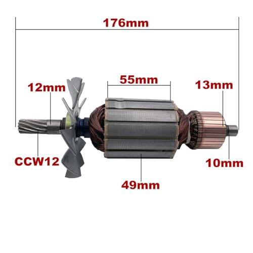 Rotor d'armature AC220V-240V et stator de remplacement pour meuleuse 9105 - 3