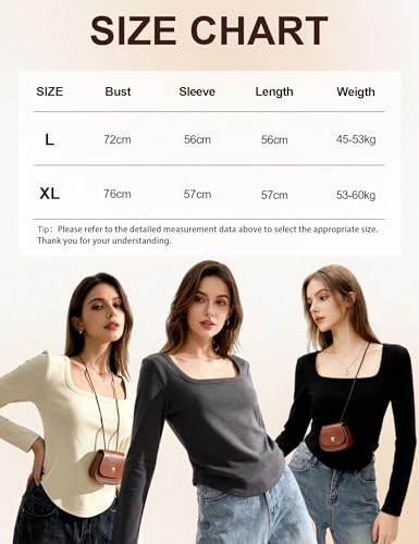 Image of Venzina Women's Thermal Top Double-Sided Fleece Long Sleeve T-Shirt Warm Soft Stretchable Slim Fit Base Layer for Fall & Winter I Casual, Office