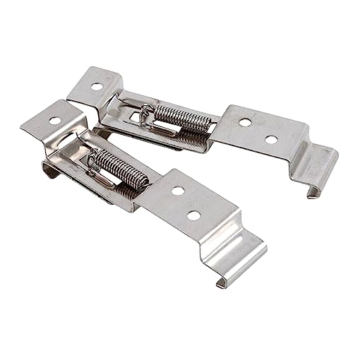 Voarge 2 Piezas Matrícula Trasera Soportes Clips Soportes de Placa de Matrícula Abrazaderas de Acero Inoxidable para camión Auto Ship